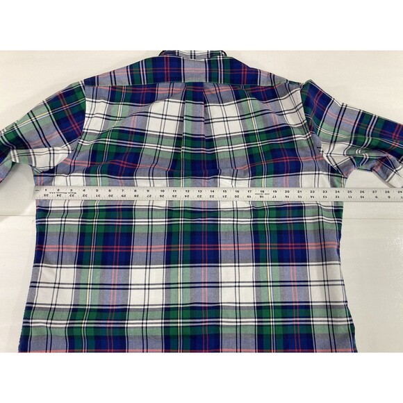 Ralph Lauren Shirt Men’s L Plaid Oxford Classic Fit Button Down Pony Logo - Picture 8 of 9
